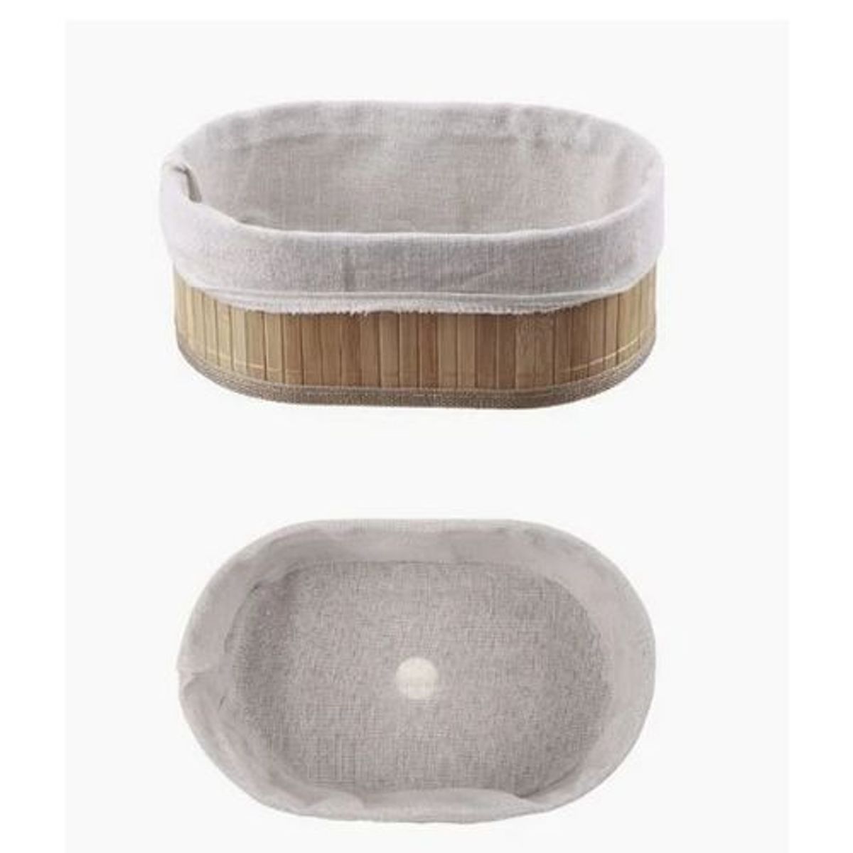 GENERICO - Panera de Madera con Paño Interior  Canasta para Frutas y Panes