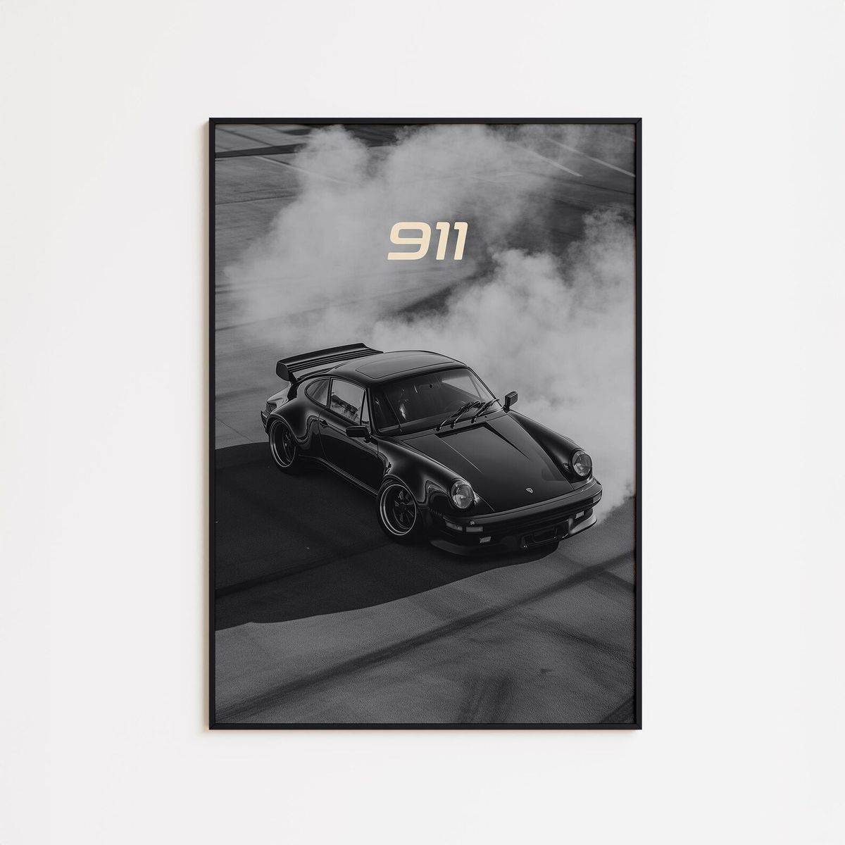 GENERICO - Cuadro Auto Porsche 911 Drift + Marco