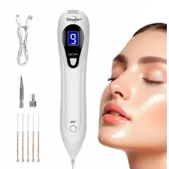 GENERICO - Lapiz Cauterizador Usb 9 Niveles Quita Verrugas Y Lunares