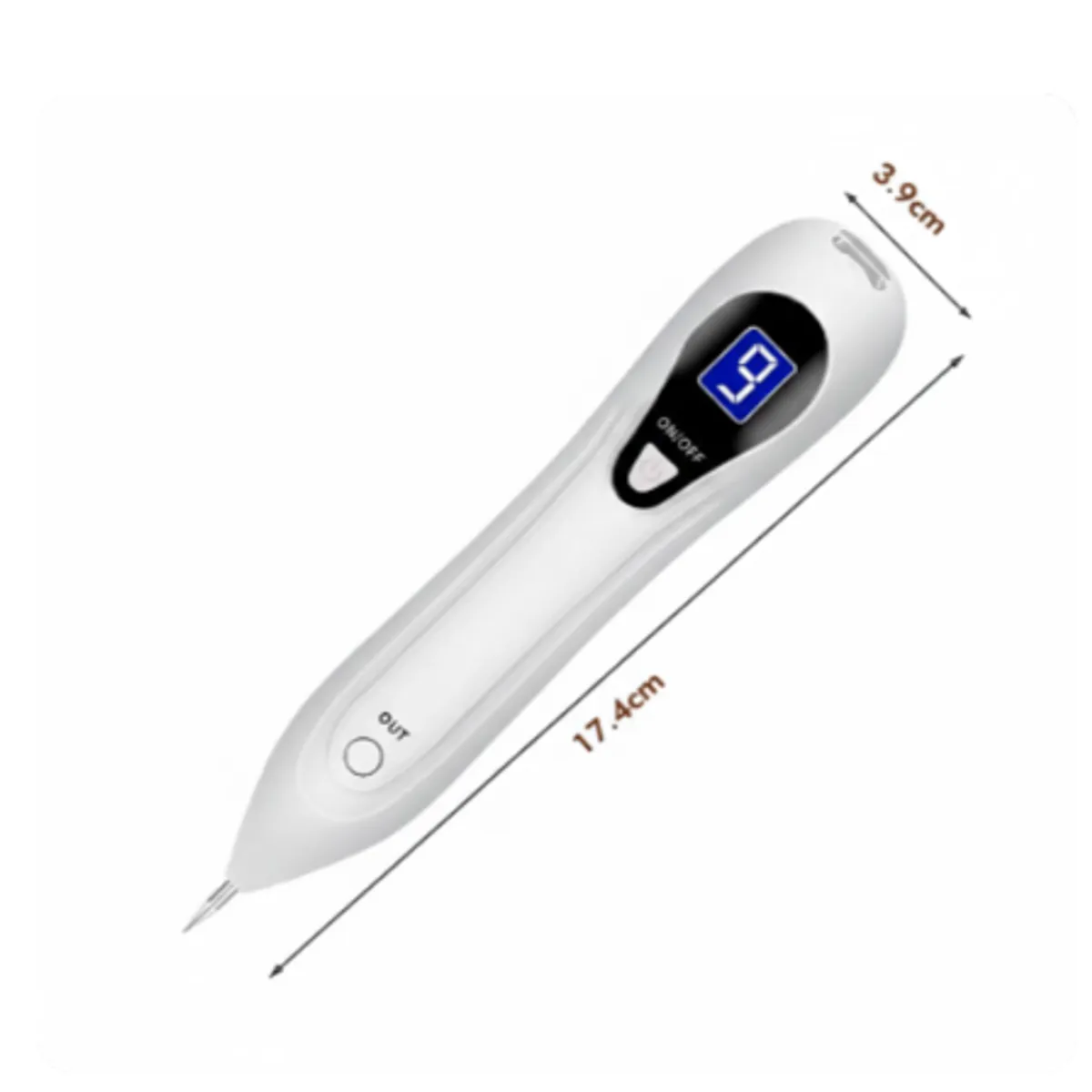 GENERICO - Lapiz Cauterizador Usb 9 Niveles Quita Verrugas Y Lunares