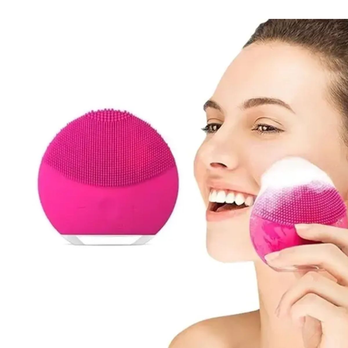 GENERICO - Limpiador Facial Electrico Usb Masajeador Vibracion Portatil