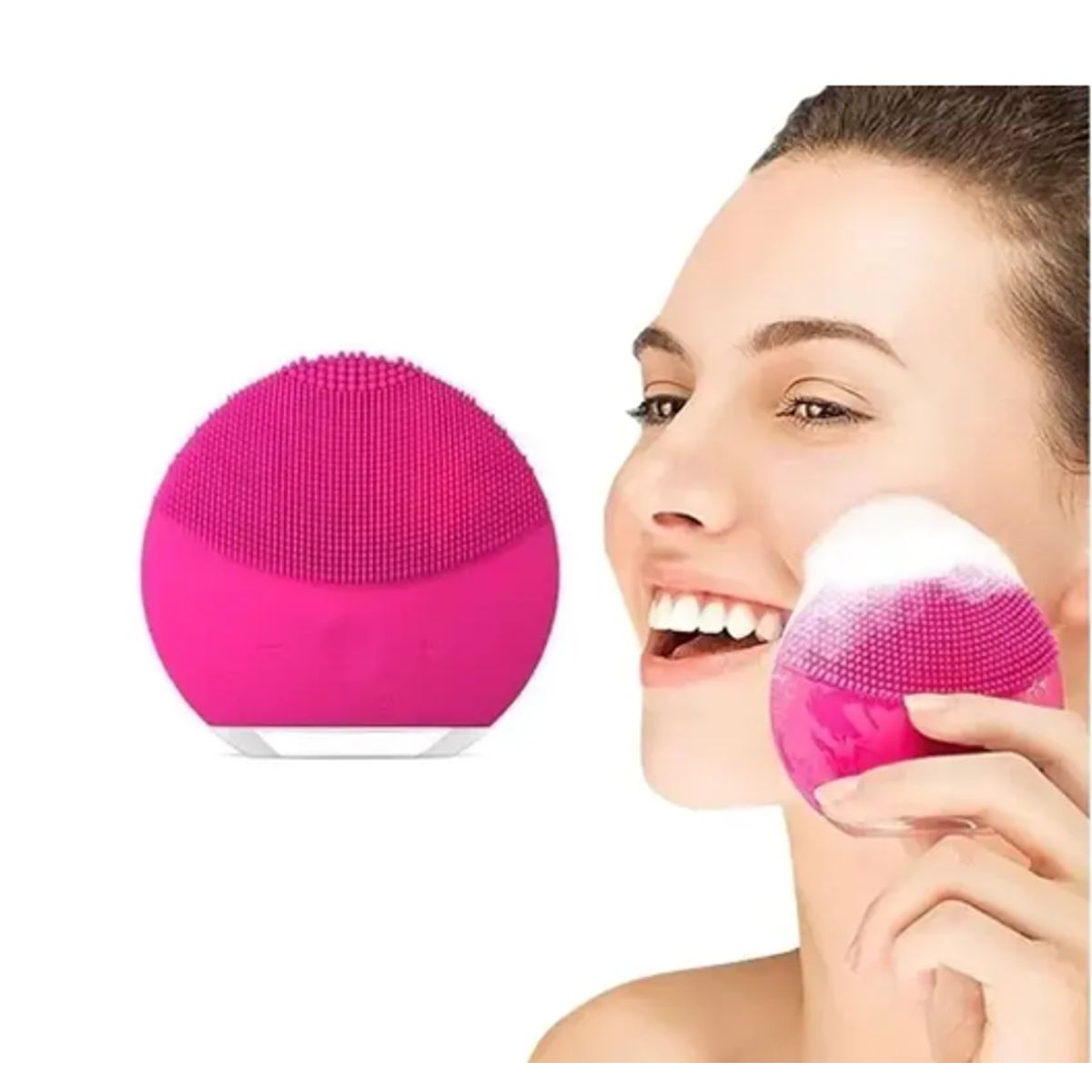 GENERICO - Limpiador Facial Electrico Usb Masajeador Vibracion Portatil