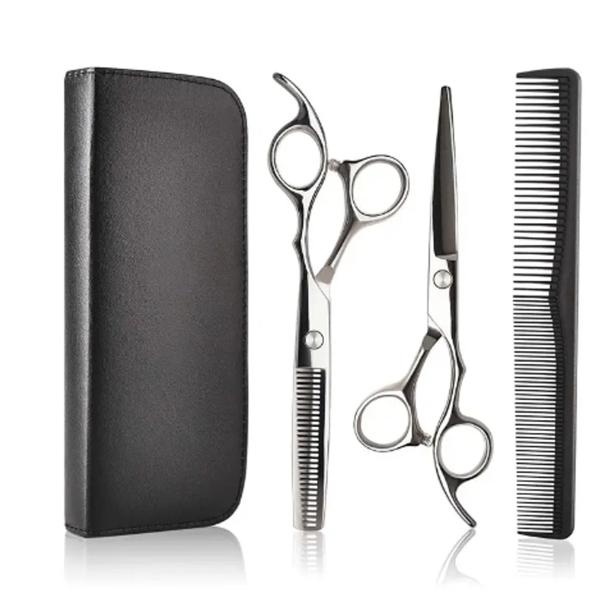 GENERICO - Set De Tijeras Esculpir Pelo Entresacadora + Corta Pelo