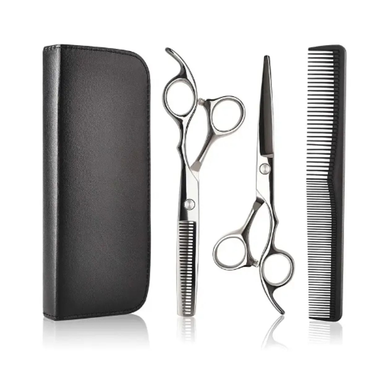 GENERICO - Set De Tijeras Esculpir Pelo Entresacadora + Corta Pelo