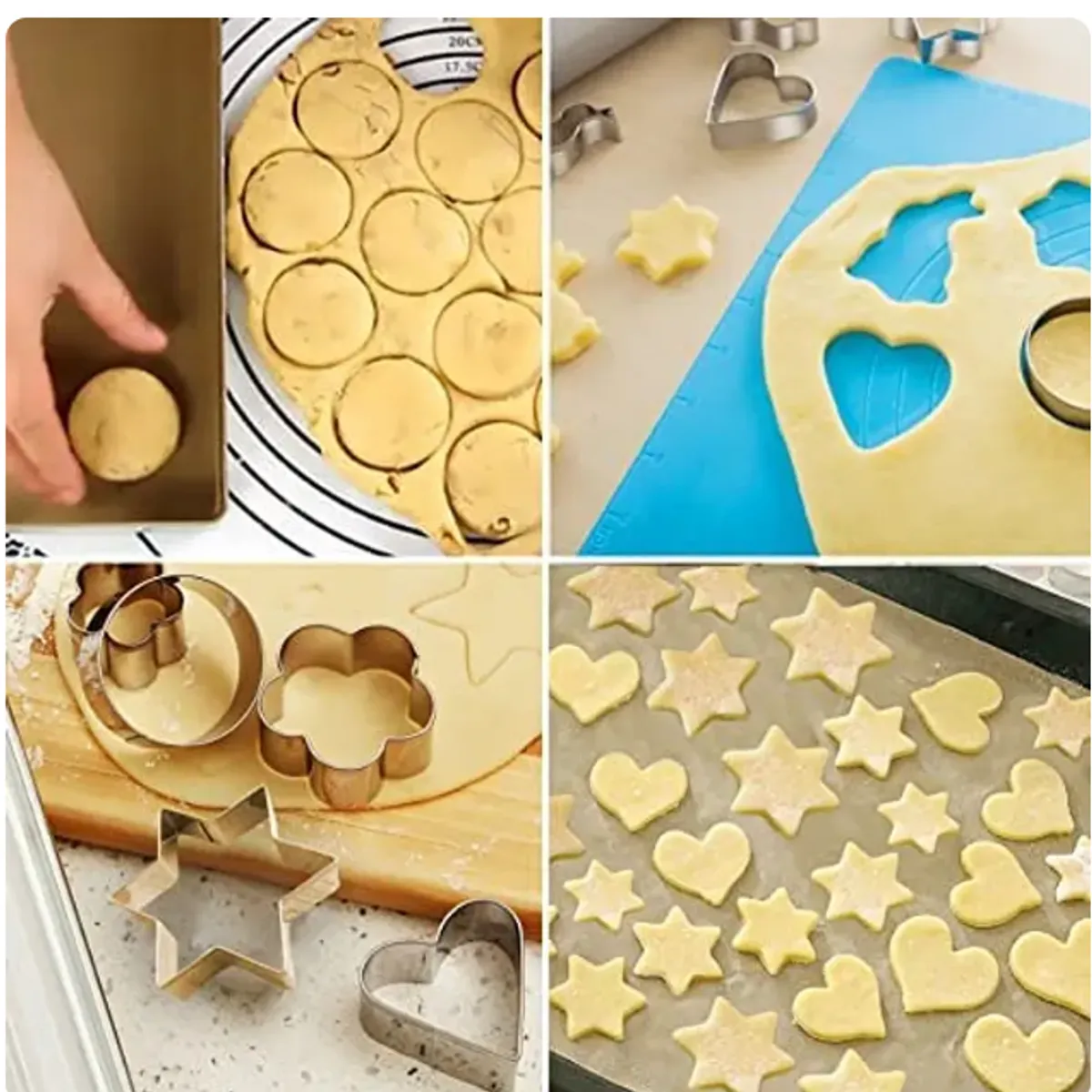 GENERICO - 12 Moldes De Galleta Cortador Galletas Moldes Galletas