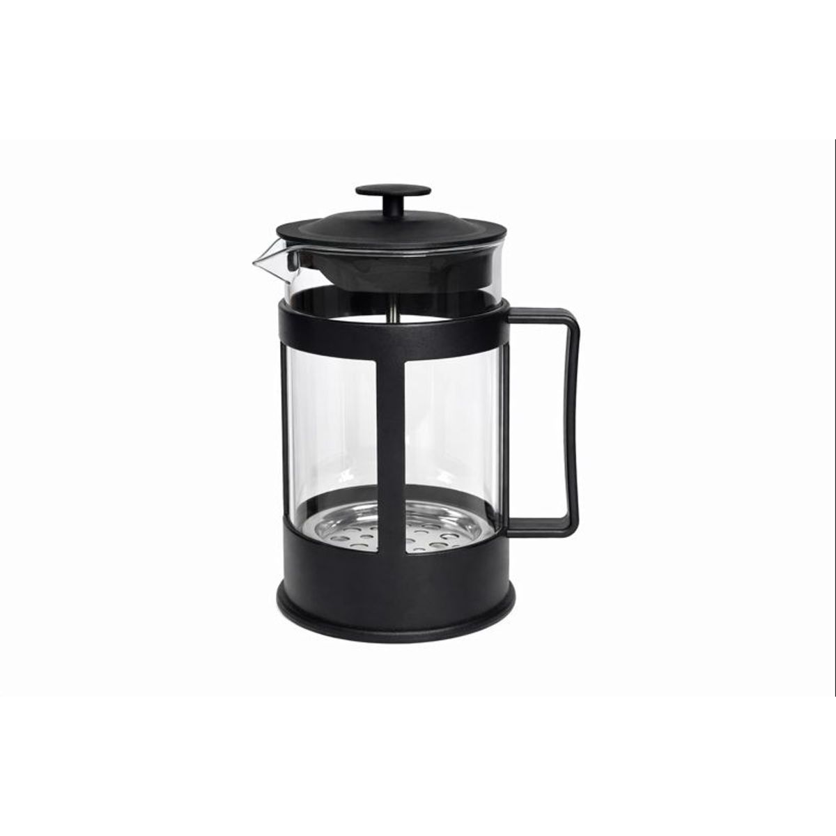 GENERICO - Cafetera Prensa Francesa 1 Litro Vidrio Con Filtro Negro