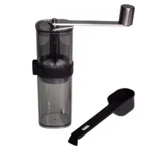 GENERICO - Molinillo Manual Cafe Portatil Negro Ajustable Y Compacto