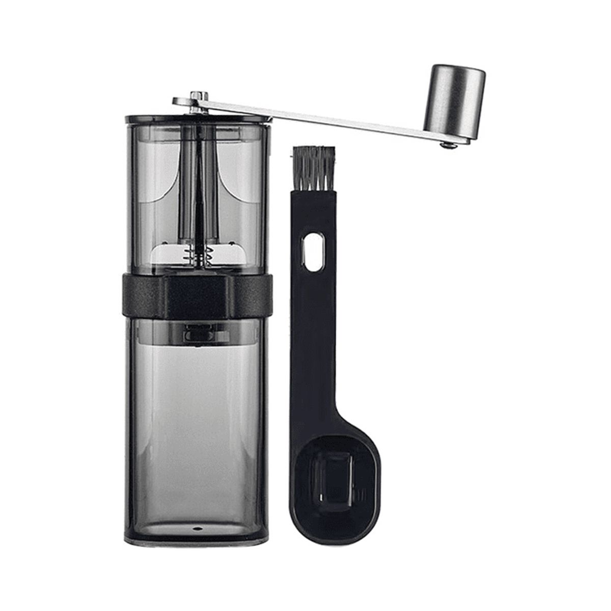 GENERICO - Molinillo Manual Cafe Portatil Negro Ajustable Y Compacto