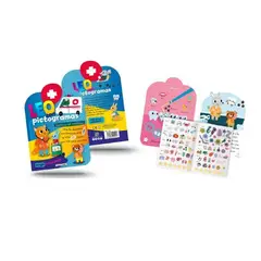 GENERICO - Libro Leo Con Pictogramas Vamos Al Médico Con Stickers