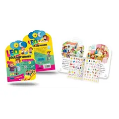GENERICO - Libro Leo Con Pictogramas Así Es Mi Día Con Stickers