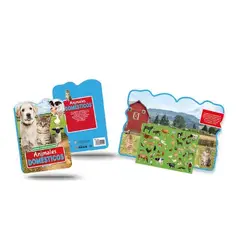 GENERICO - Libro Infantil Animales Domésticos Con Stickers