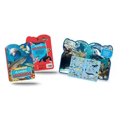 GENERICO - Libro Infantil Animales Marinos Con Stickers