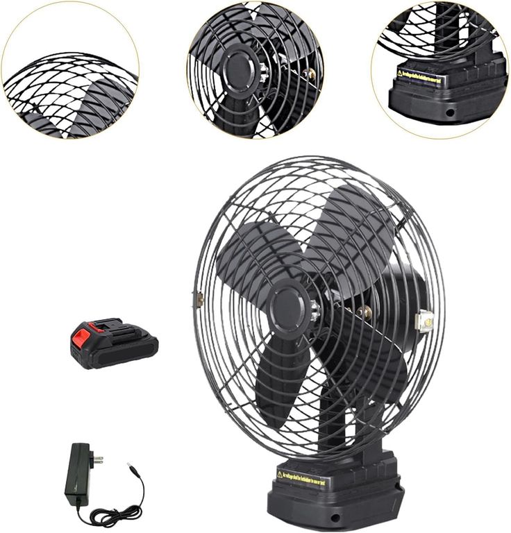 MOVI VENTILADOR PORTÁTIL 5 ASPAS CON BATERÍA Y CARGADOR USB