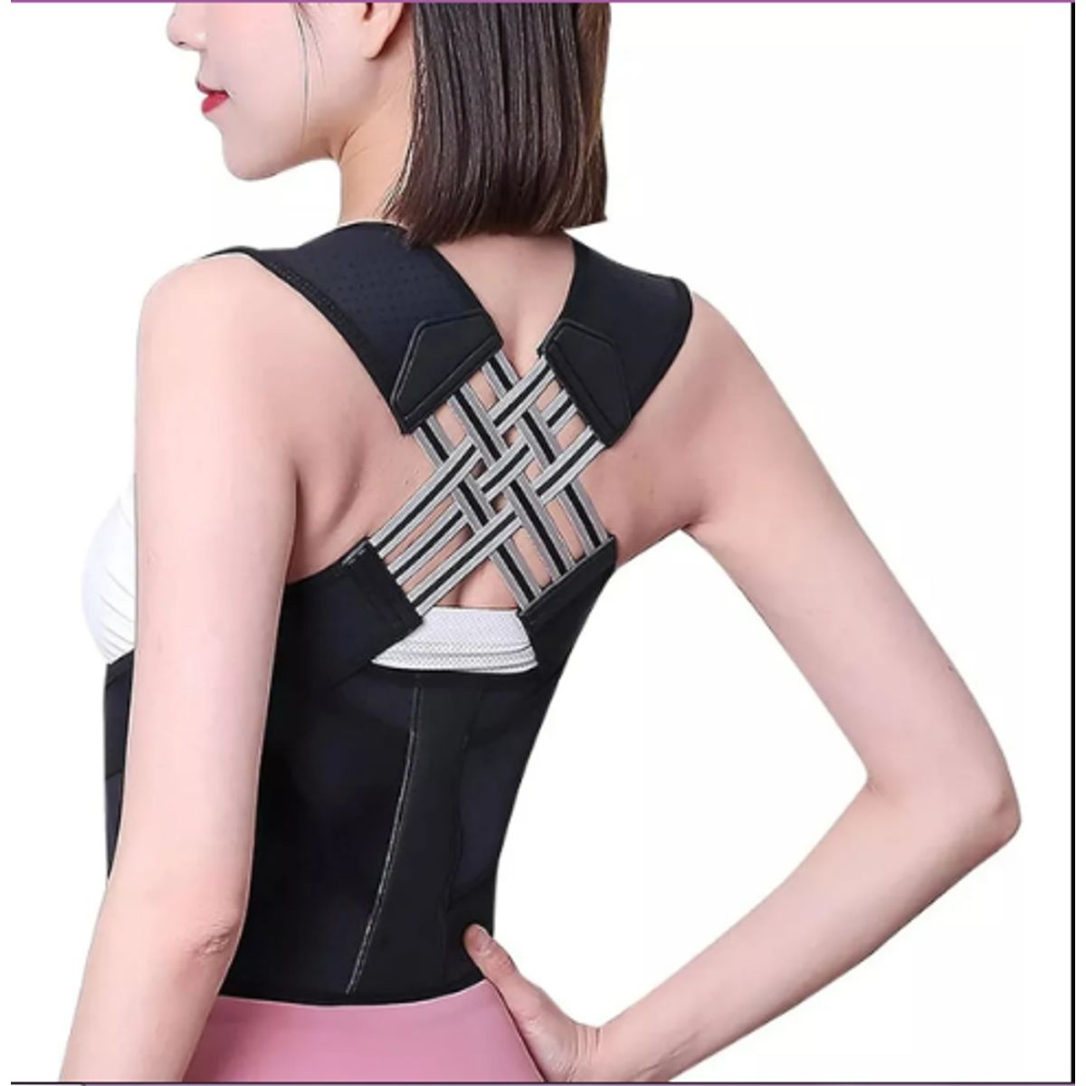 GENERICO - Corrector Postura Espalda Faja Para Hombre Y Mujer Ajustable