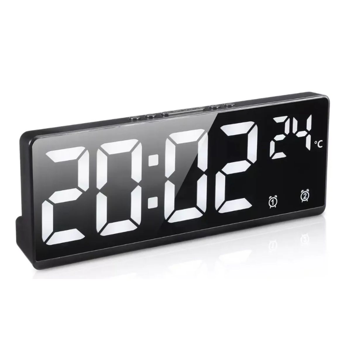 GENERICO - Reloj Despertador Digital Mesa Led De Escritorio Con Alarma