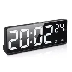 GENERICO - Reloj Despertador Digital Mesa Led De Escritorio Con Alarma