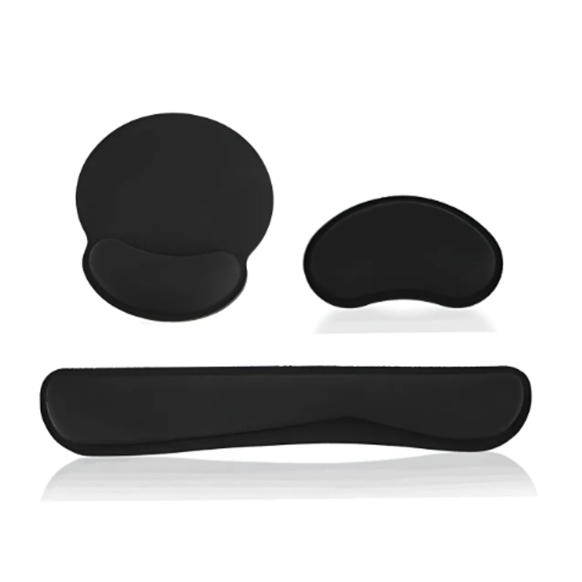 GENERICO - Reposamuñecas Mouse Alfombrilla Teclado Muñeca Color Negro