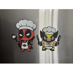 GENERICO - Imanes Decorativos- Antihéroe y Felino Chef (Pack de 2 UN)