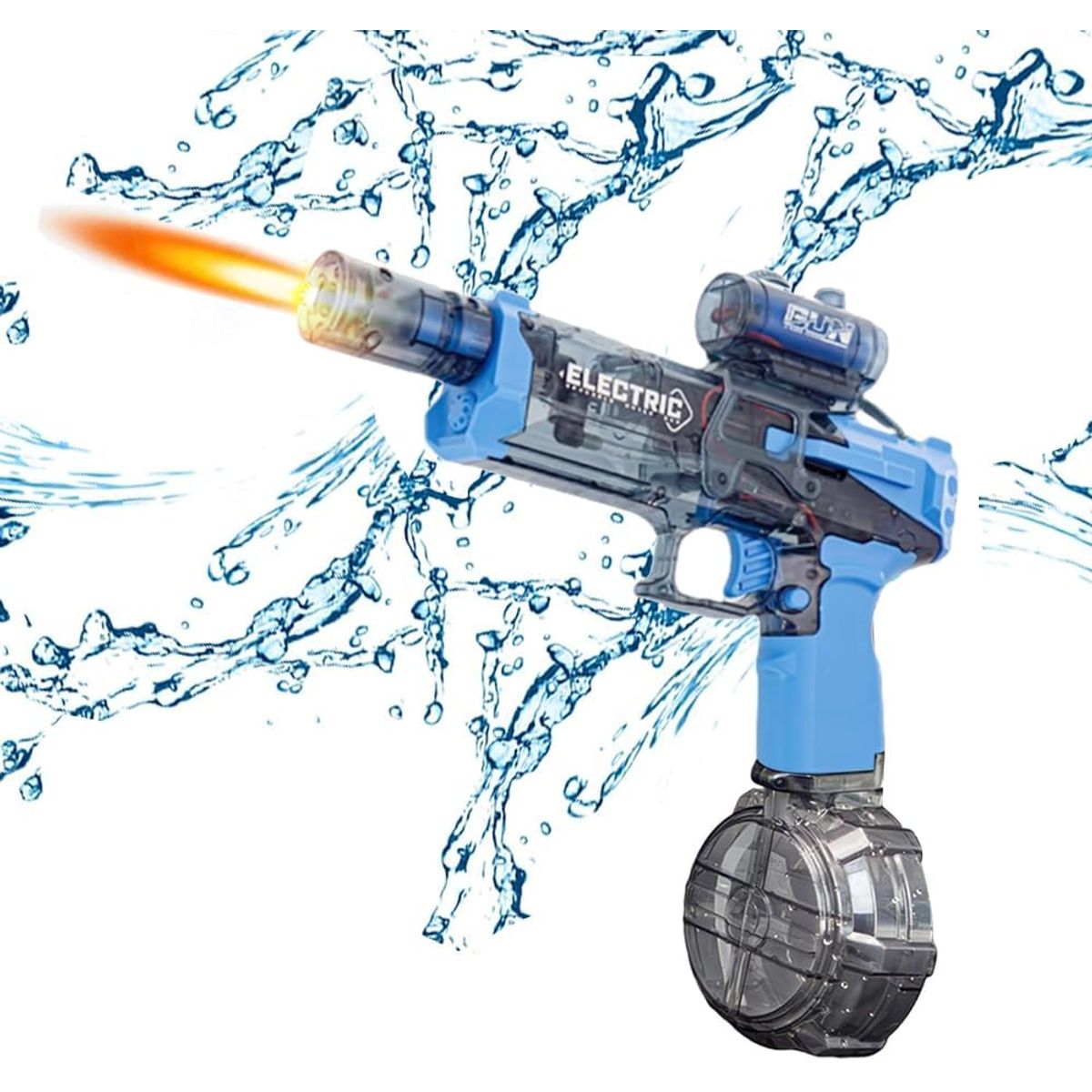 MOVI - PISTOLA DE AGUA ELECTRICA CON LUZ CON FORMA DE GLOCK