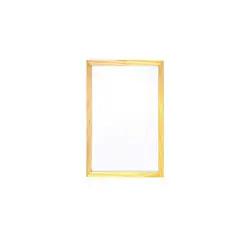 GENERICO - Pizarra Blanca Con Marco De Madera Para Marcador 20x30 cm