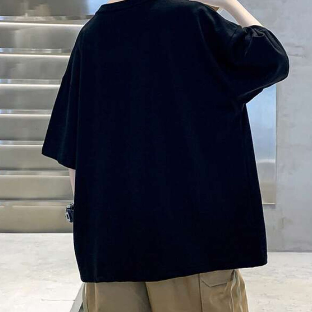 KIRAMA CLOTHING STORE - Camiseta Infantil “Cool Ride” con Estampado de Dibujos Animados  Negra