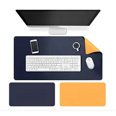 GENERICO - Alfombrilla Mousepad De Cuero Impermeable Reversible 80x40