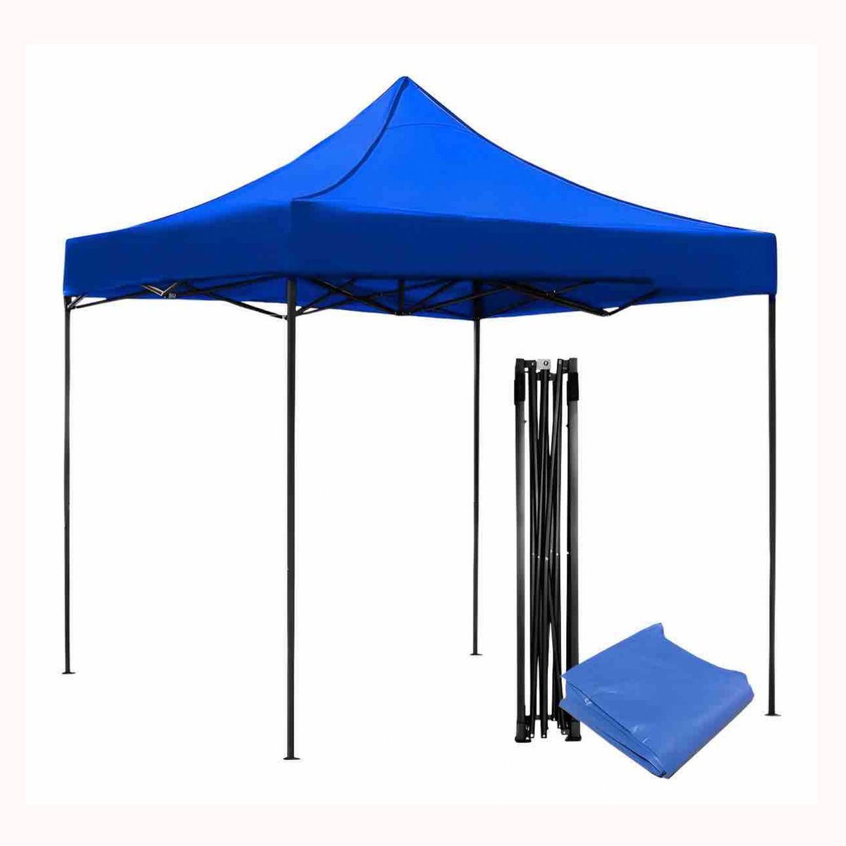 GENERICO - Toldo plegable 3 X 3 metros impermeable color azul