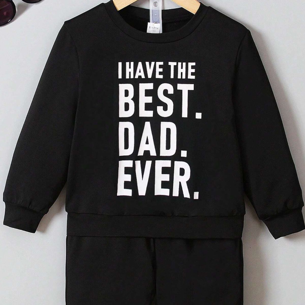 KIRAMA CLOTHING STORE - Conjunto Infantil “I Have the Best Dad Ever”  Sudadera + Pantalón