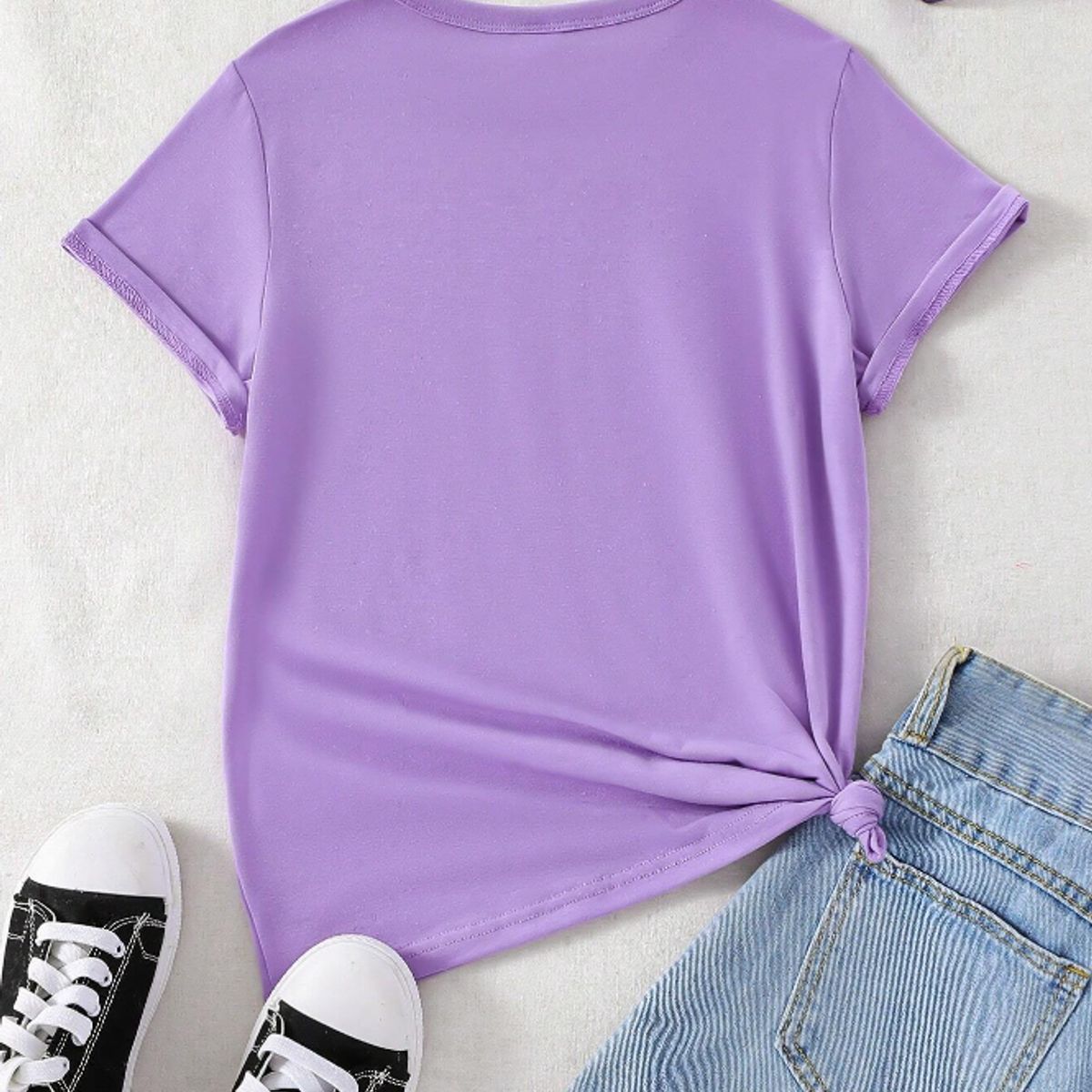 KIRAMA CLOTHING STORE - Camiseta Infantil “Cat Mom” con Diseño de Corazón  Morado
