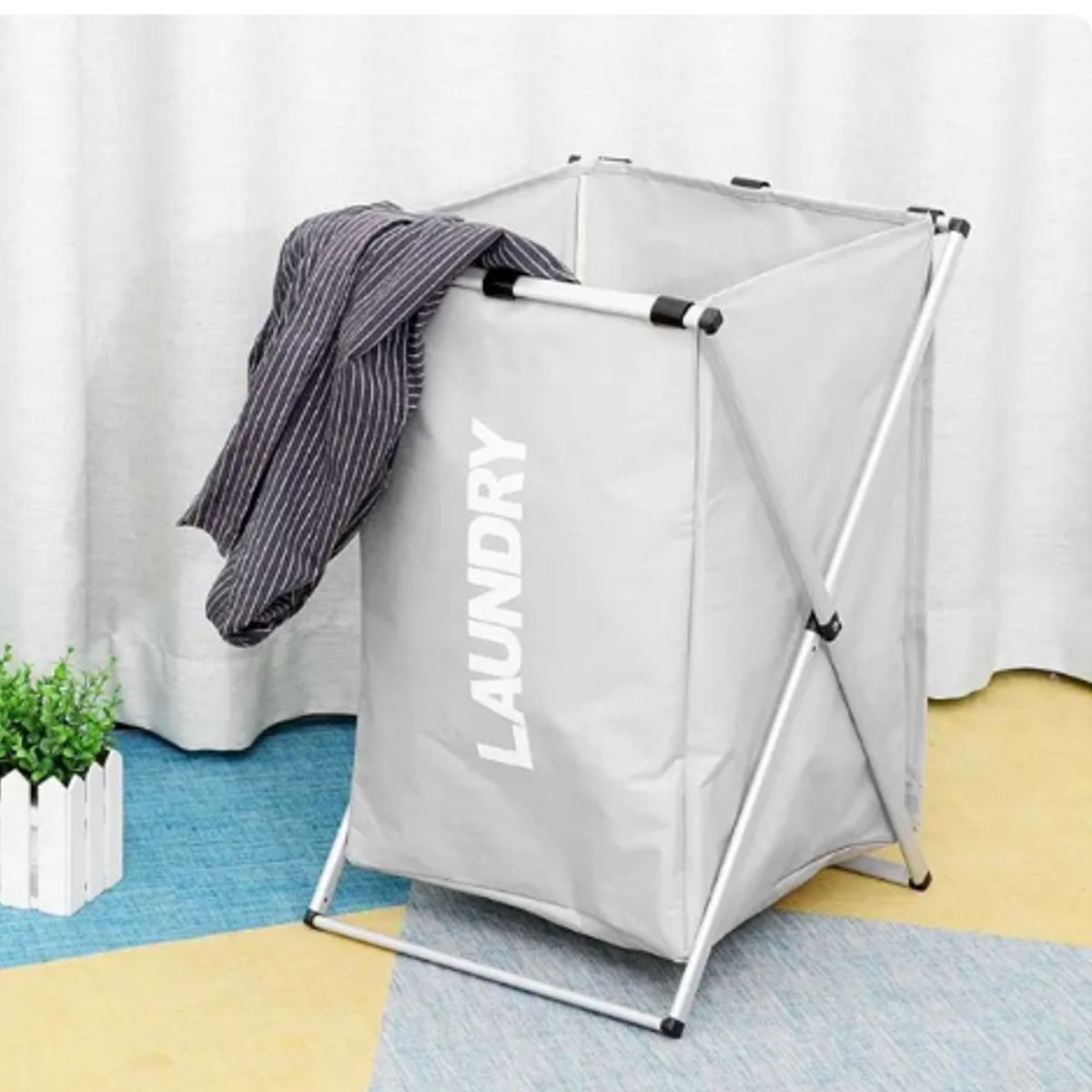 GENERICO - Cesta Canasto Plegable Almacenamiento Ropa Sucia