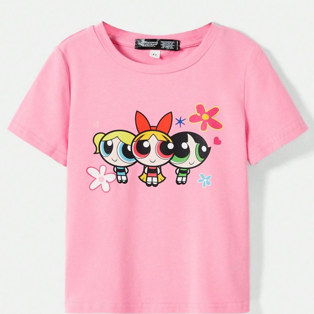 KIRAMA CLOTHING STORE - Camiseta Infantil Dibujos Animados  Rosa con Diseño Animado