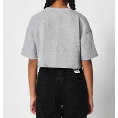 KIRAMA CLOTHING STORE - Camiseta Infantil Corta con Parche “SAMMY” Gris