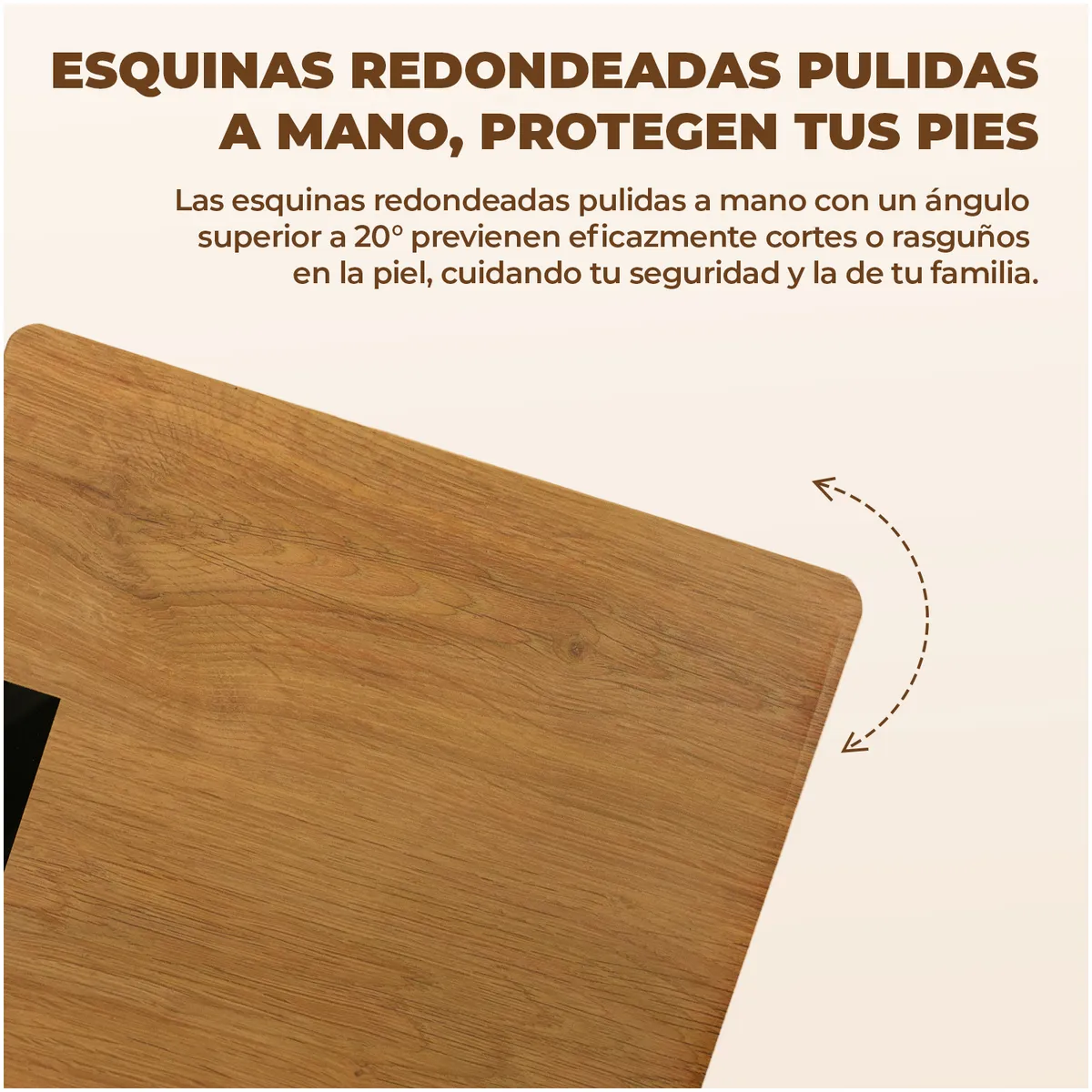 VIDITA - Balanza Digital Diseño Madera con Cinta Métrica 50g-180kg