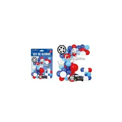 GENERICO - Set con arco de globos feliz cumpleaños 71pcs