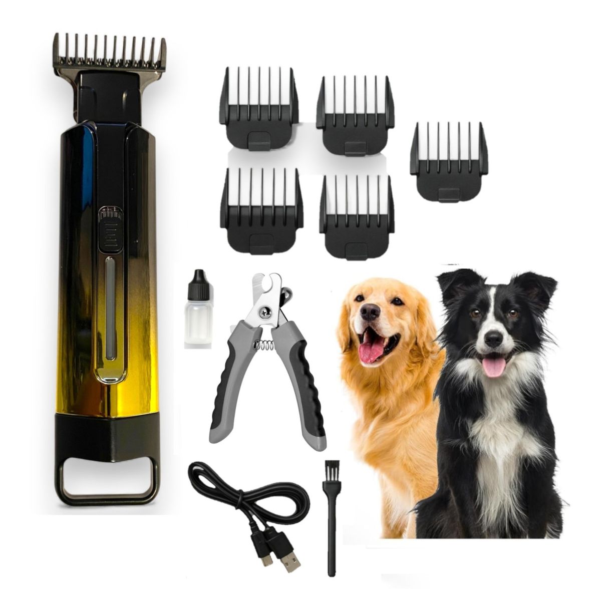 GENERICO - Maquina Corta Pelo Mascotas Perro Kit Completo Inalámbrica