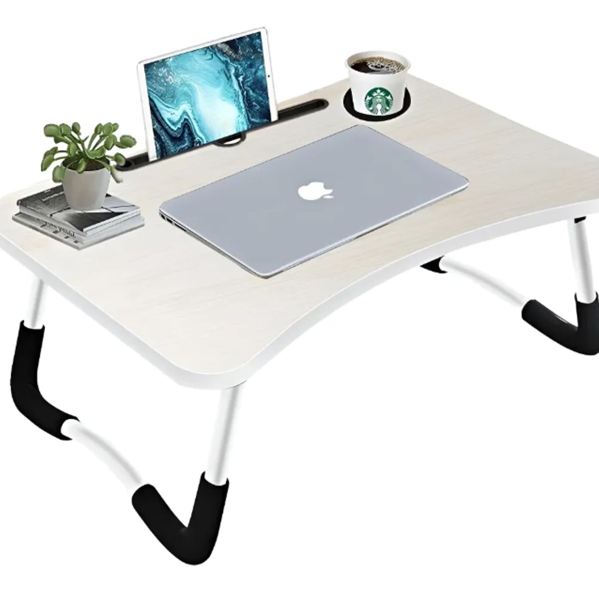 GENERICO - Mesa Cama Portátil Con Portavaso Bandeja Notebook Laptop