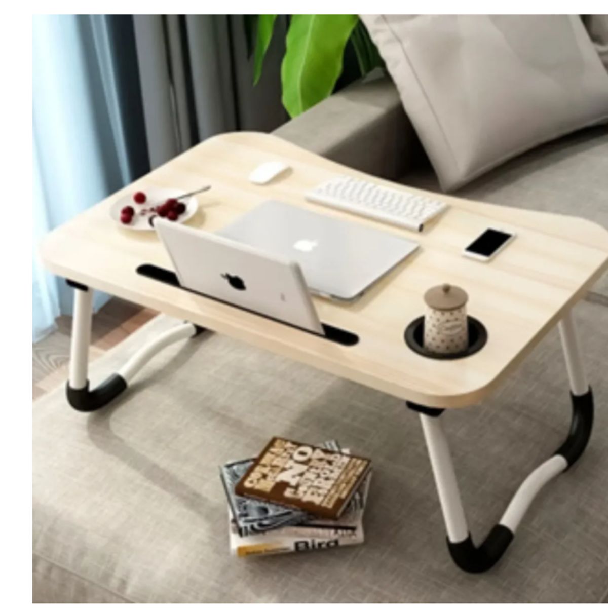 GENERICO - Mesa Cama Portátil Con Portavaso Bandeja Notebook Laptop