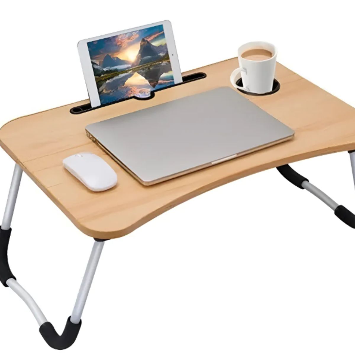 GENERICO - Mesa Cama Portátil Con Portavaso Bandeja Notebook Laptop