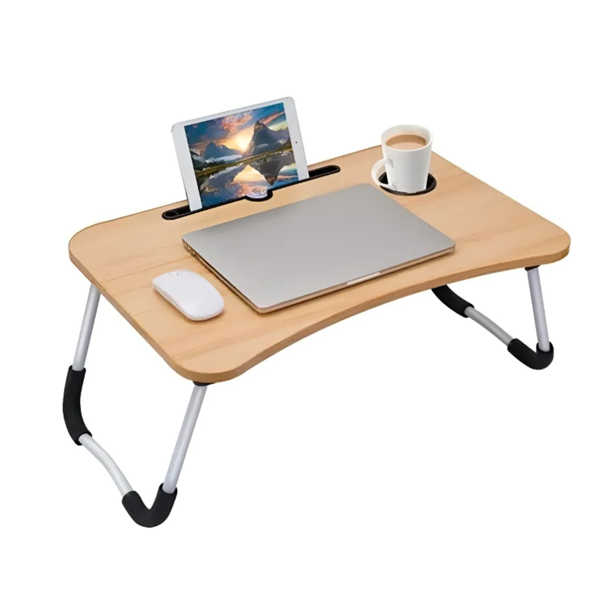 GENERICO - Mesa Cama Portátil Con Portavaso Bandeja Notebook Laptop