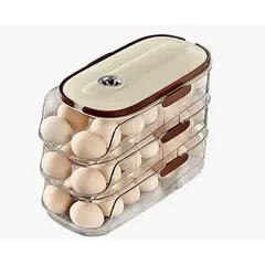 GENERICO - Caja De Almacenamiento Huevos Deslizante Para Refrigerador