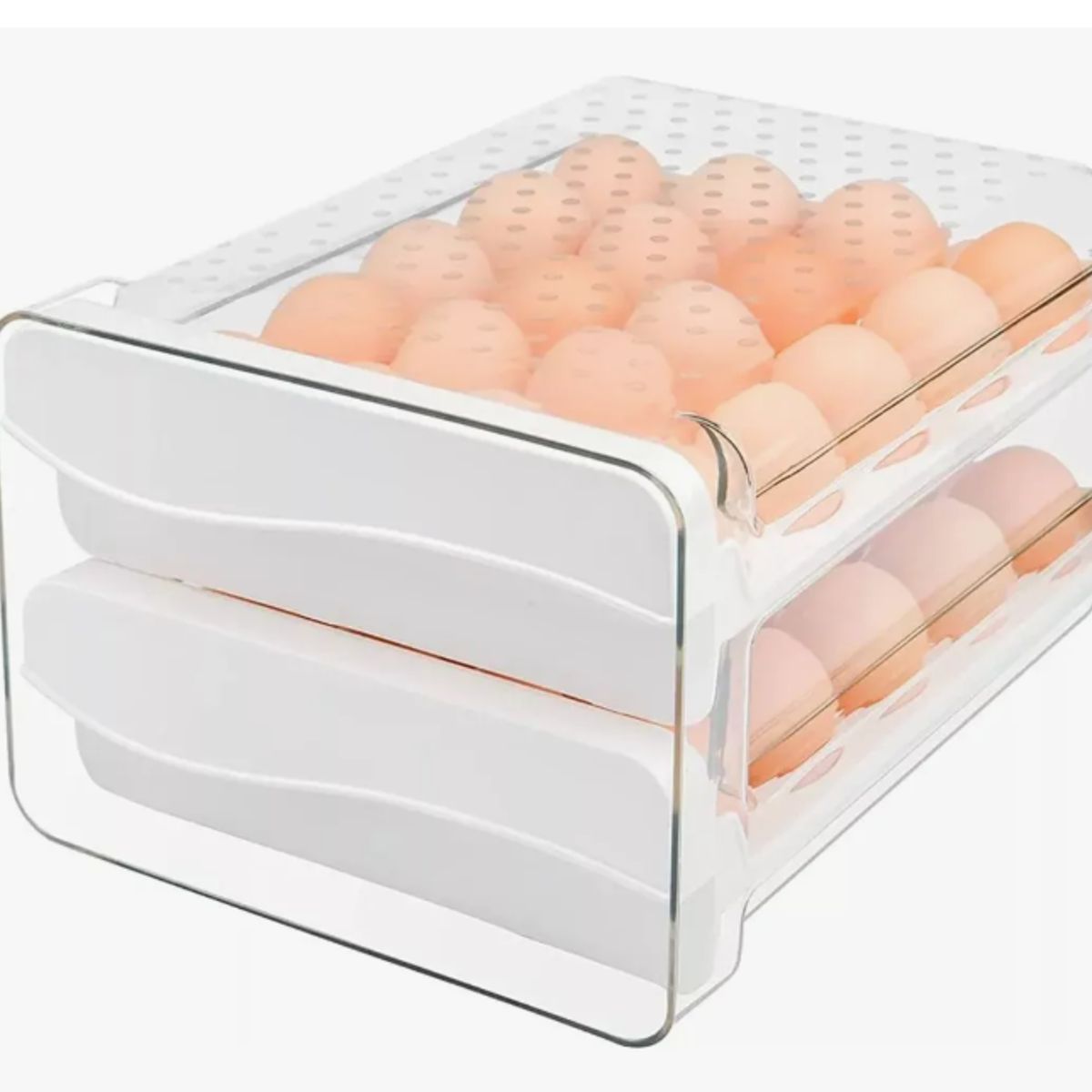GENERICO - Organizador Cocina De 40 Huevos Para Refrigerador 2 Niveles