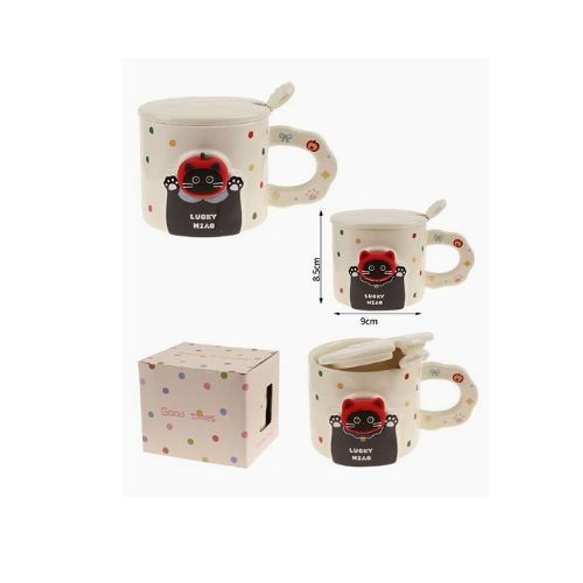 GENERICO - Taza de Cerámica Gato Lucky