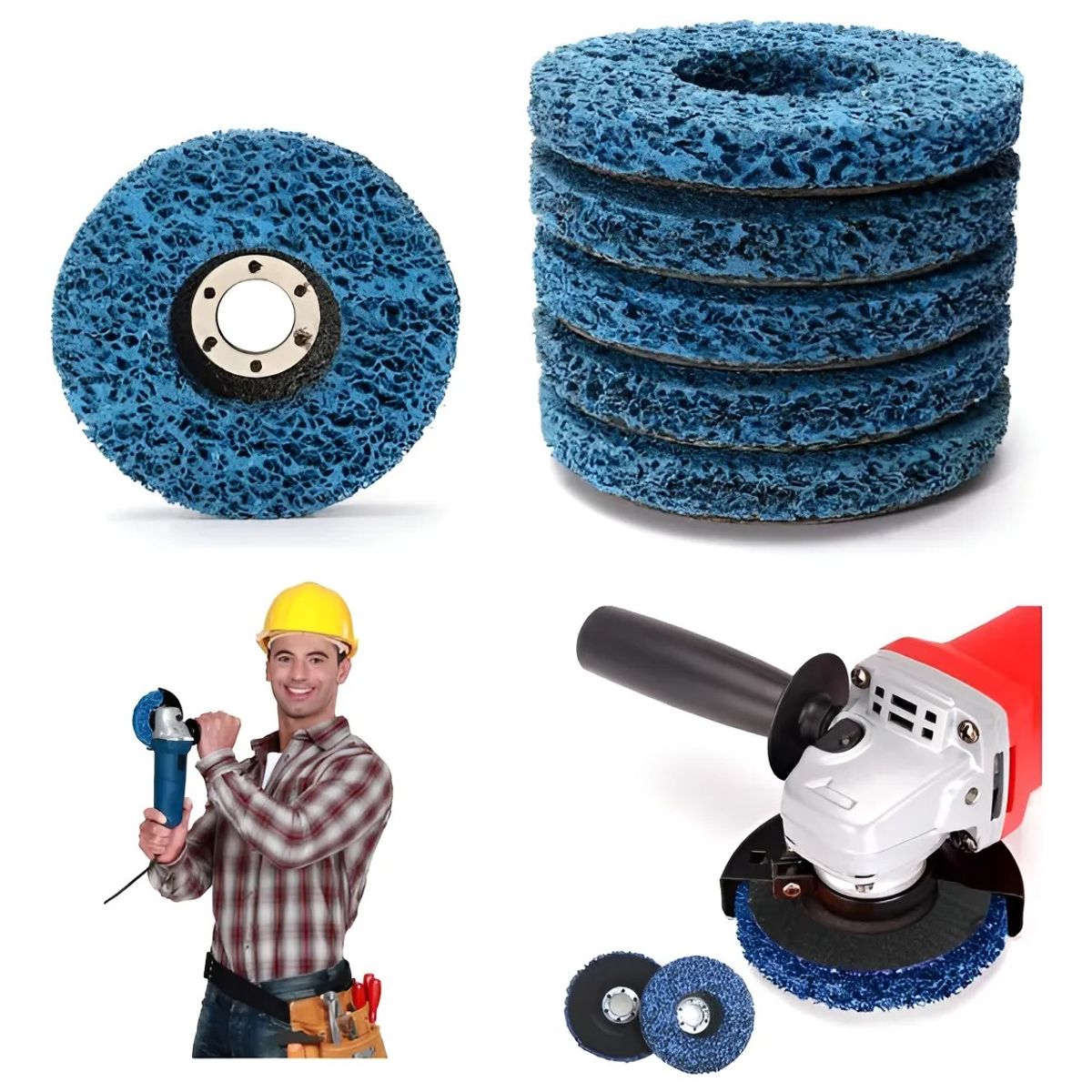 GENERICO - Muela Abrasiva Lijar Para Autos Remover Pintura Óxido 5pcs