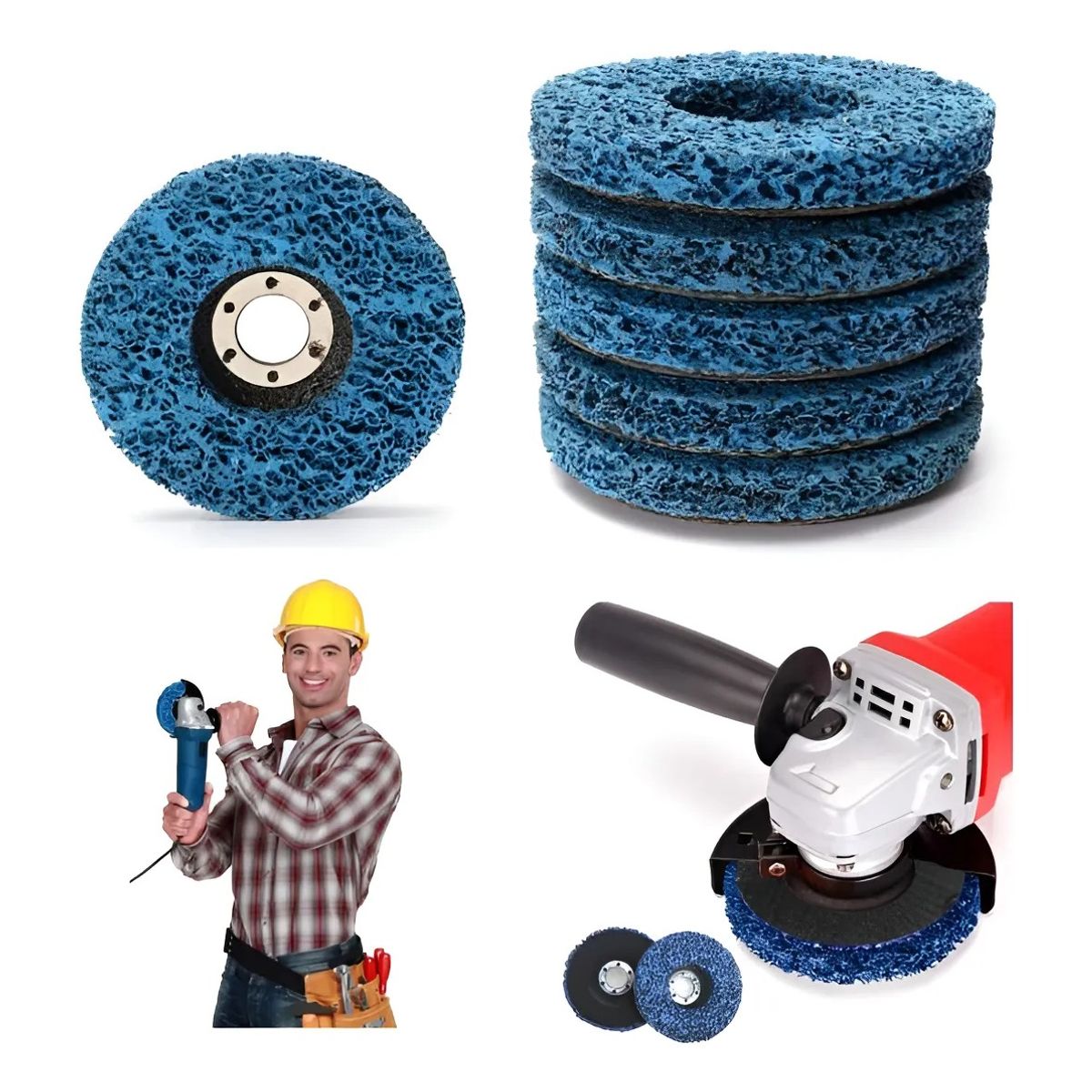 GENERICO - Muela Abrasiva Lijar Para Autos Remover Pintura Óxido 5pcs