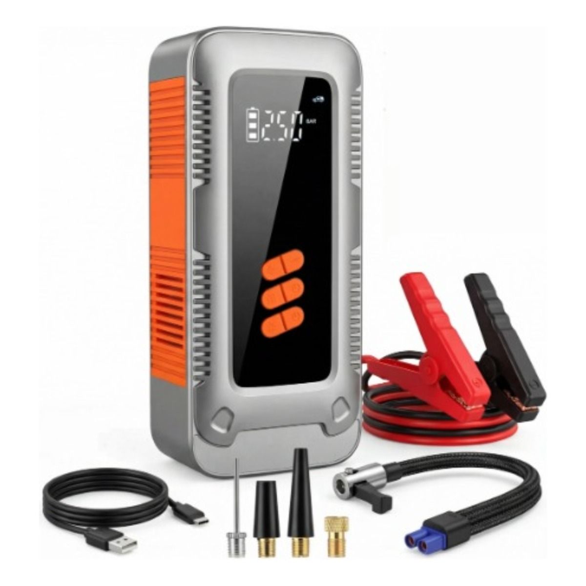 AUDOTO - Arrancador De Batería De Auto Portátil  Inflador 150psi