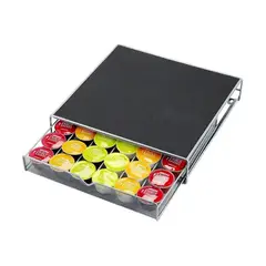 GENERICO - Porta Cápsulas De Café Organizador Estante Cajón 36u