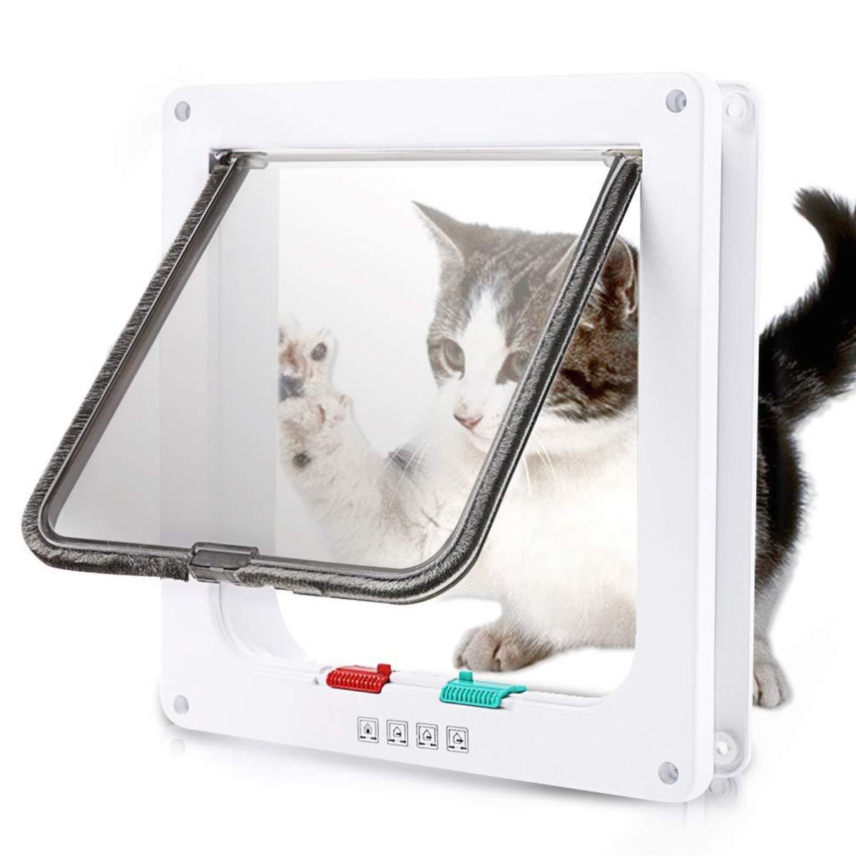 KINDA NICE - Puerta Bidireccional De Entrada Y Salida Para Gatos