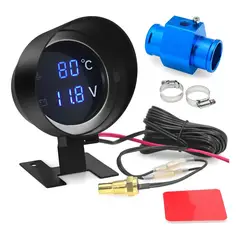 KUANGYE - Reloj Digital Medidor Temperatura Agua Voltaje 28mm Adapter