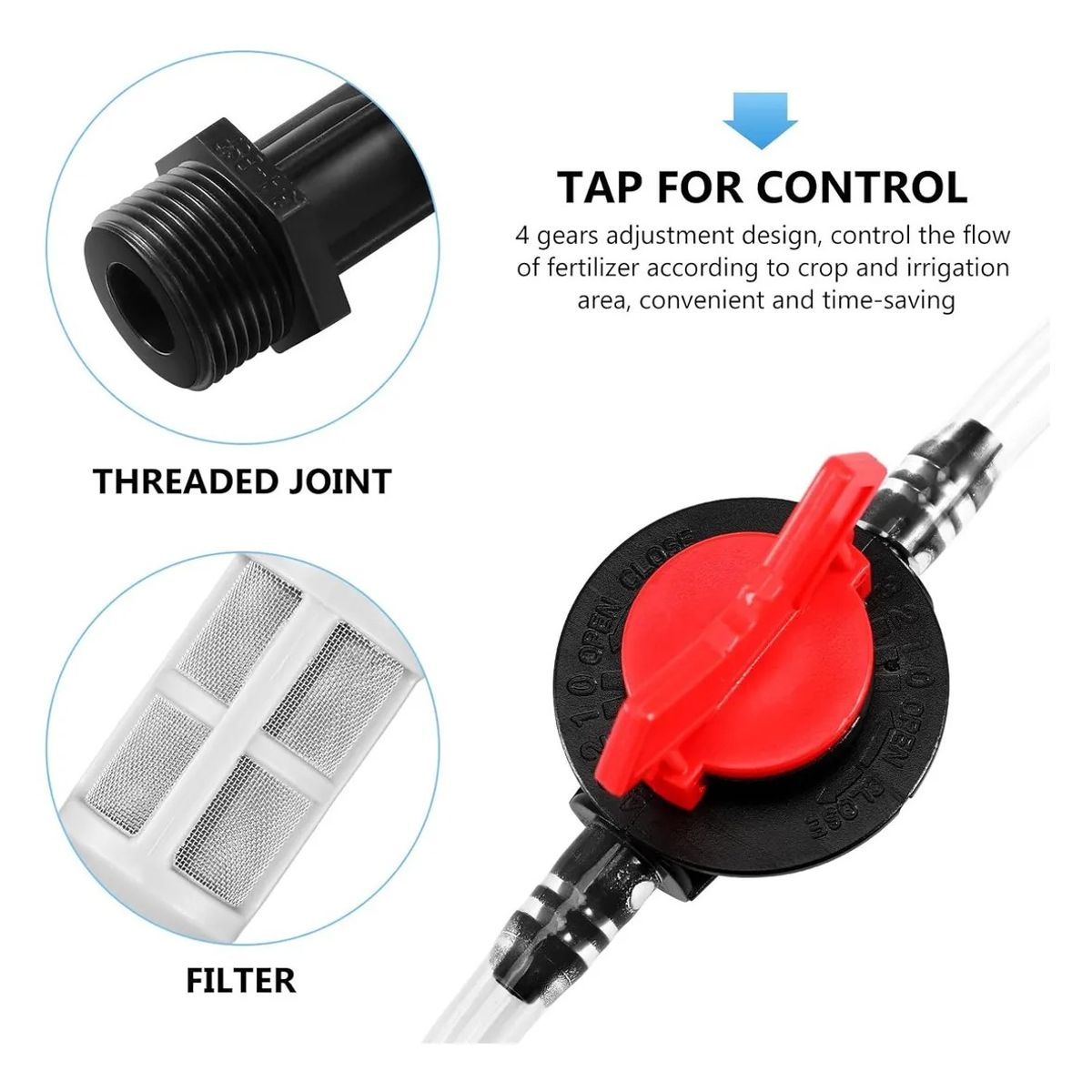 KUANGYE - Inyector Venturi Kit 1 Pulgada Succión Máxima 550 L/h