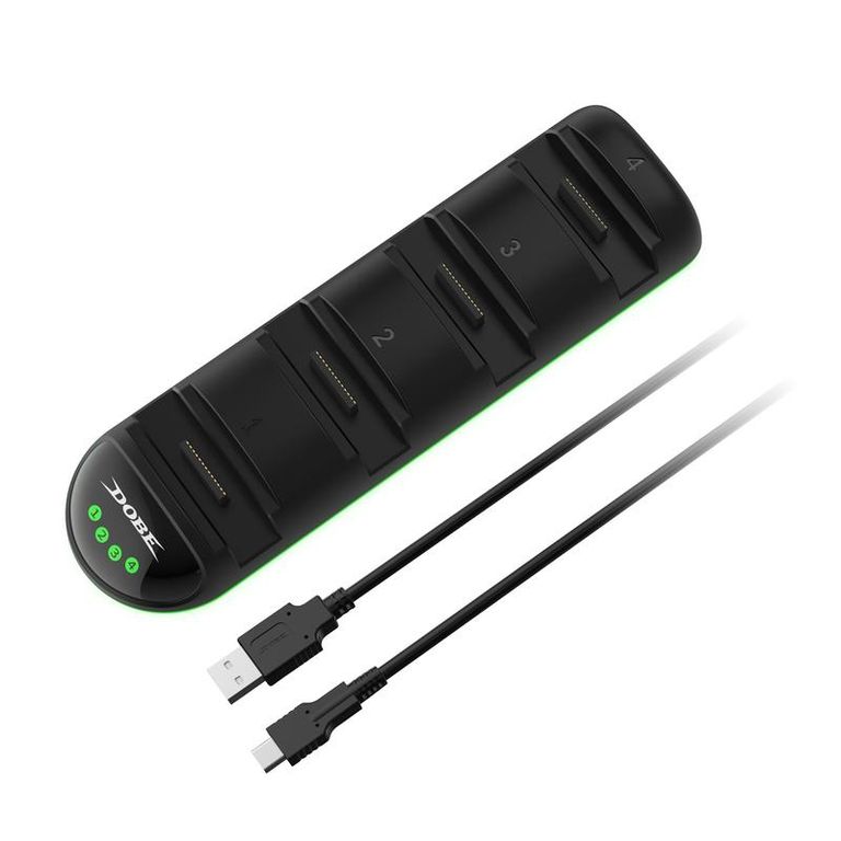 DOBE Mini Base de Carga para Controles Switch 2 Color Negro